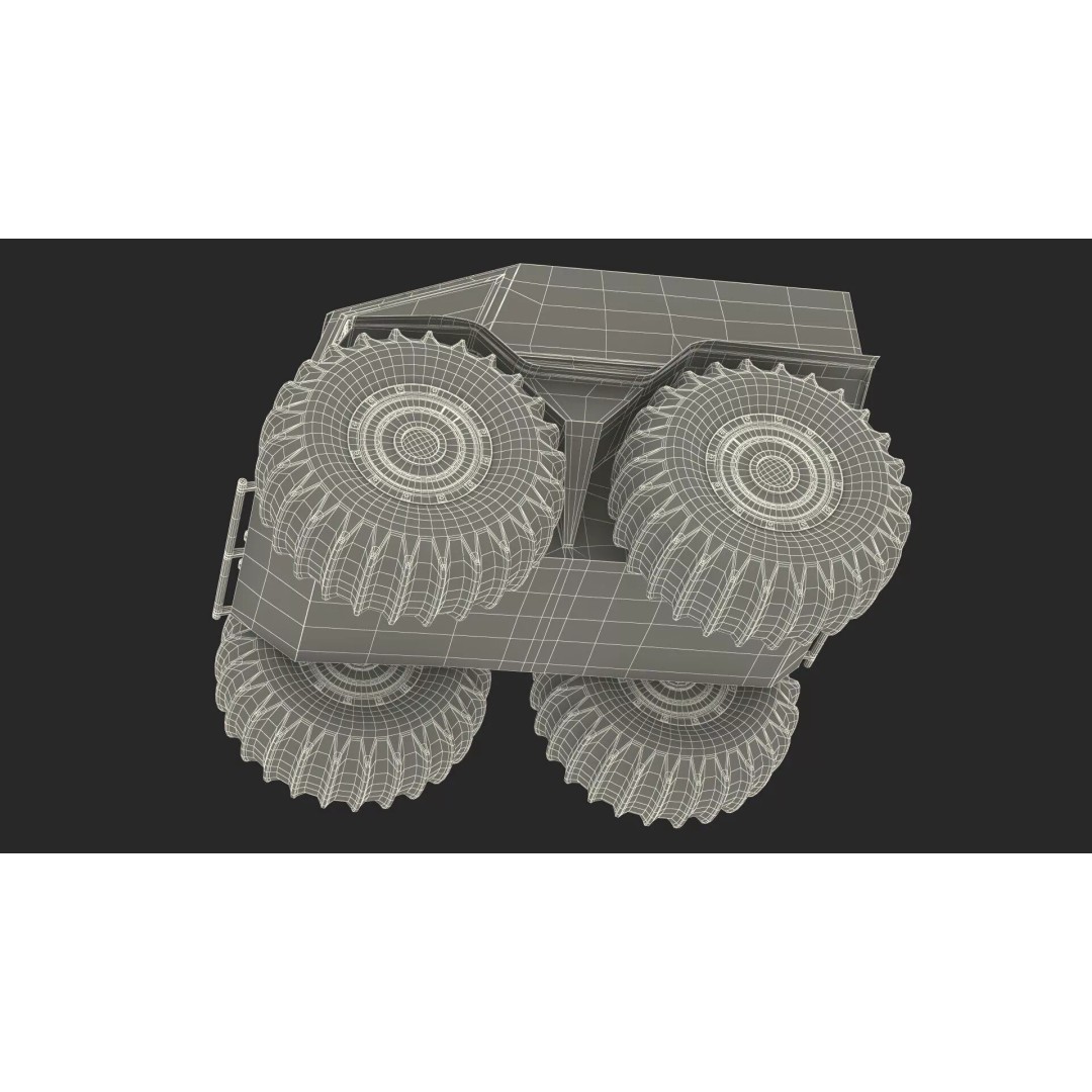 Amphibious ATV 3D Model – High-Quality Off-Road Vehicle with PBR Textures - View 29