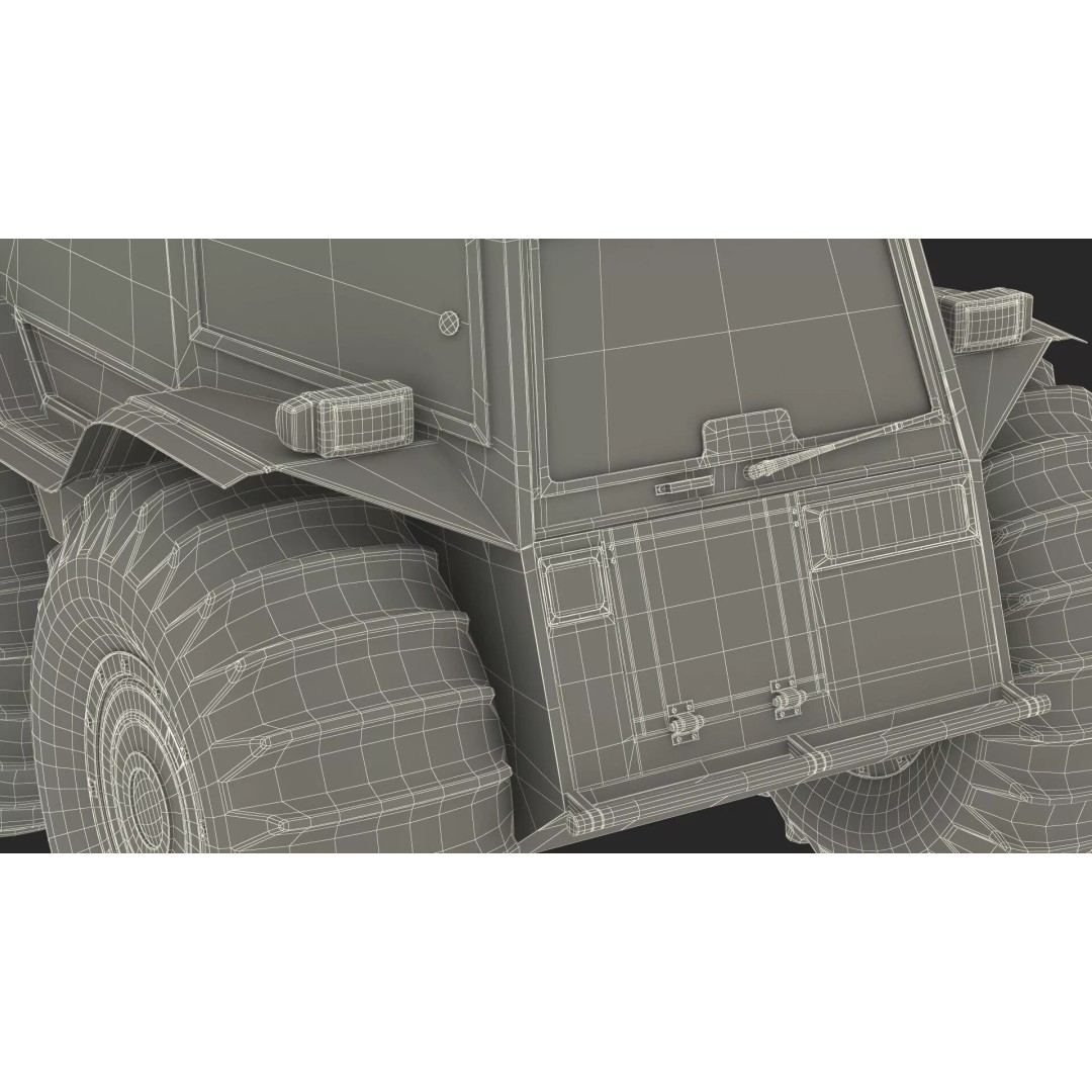 Amphibious ATV 3D Model – High-Quality Off-Road Vehicle with PBR Textures - View 30