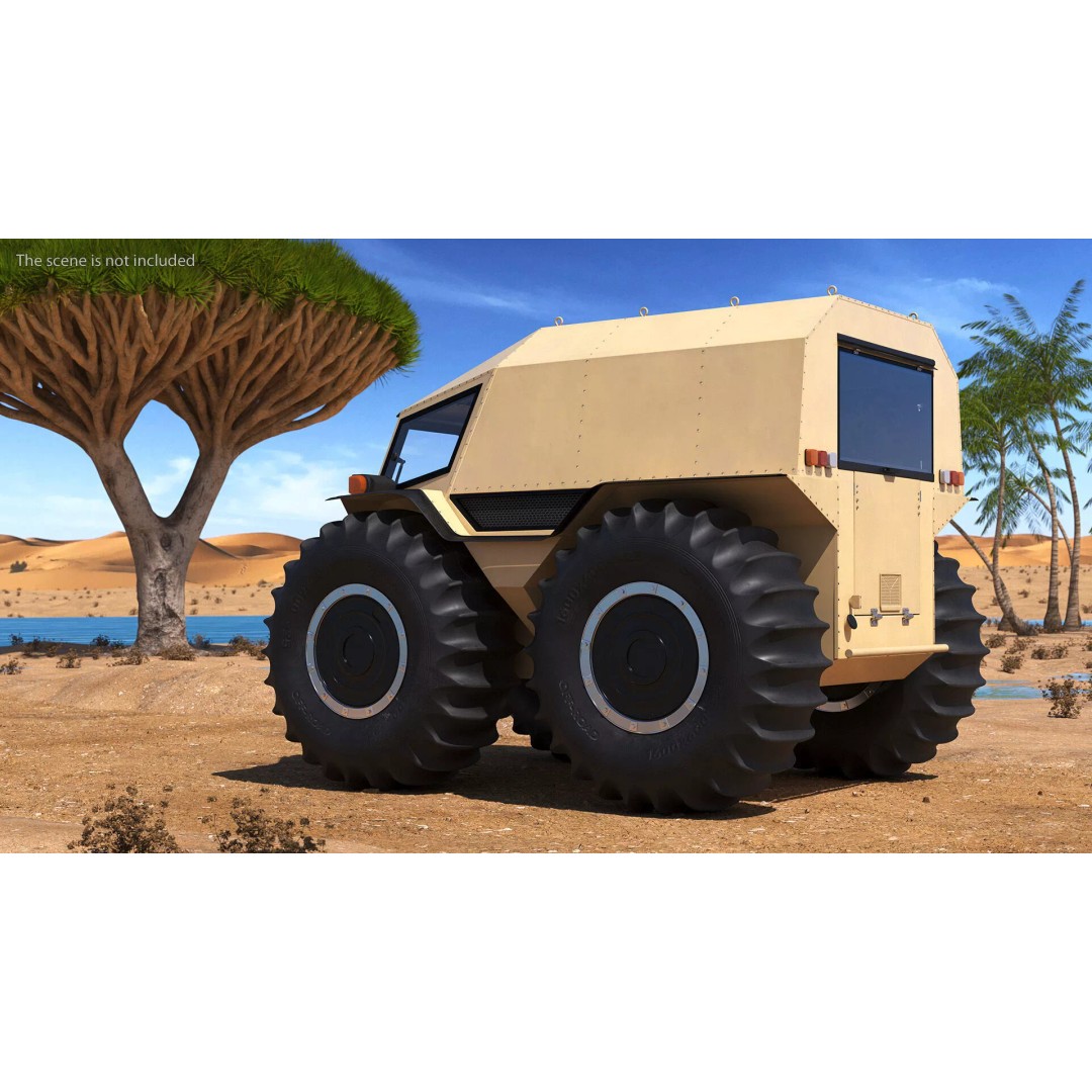 Amphibious ATV 3D Model – High-Quality Off-Road Vehicle with PBR Textures - View 5