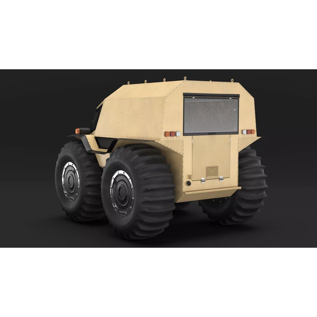 Amphibious ATV 3D Model – High-Quality Off-Road Vehicle with PBR Textures - View 9