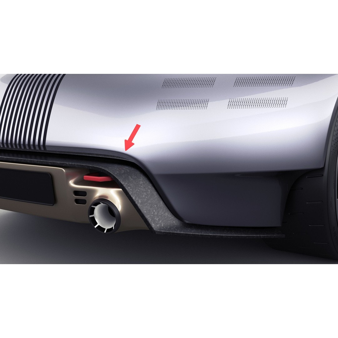 Porsche 357 Vision Concept 2023 3D Model – High Poly Game Asset, FBX, OBJ, Blender - View 11