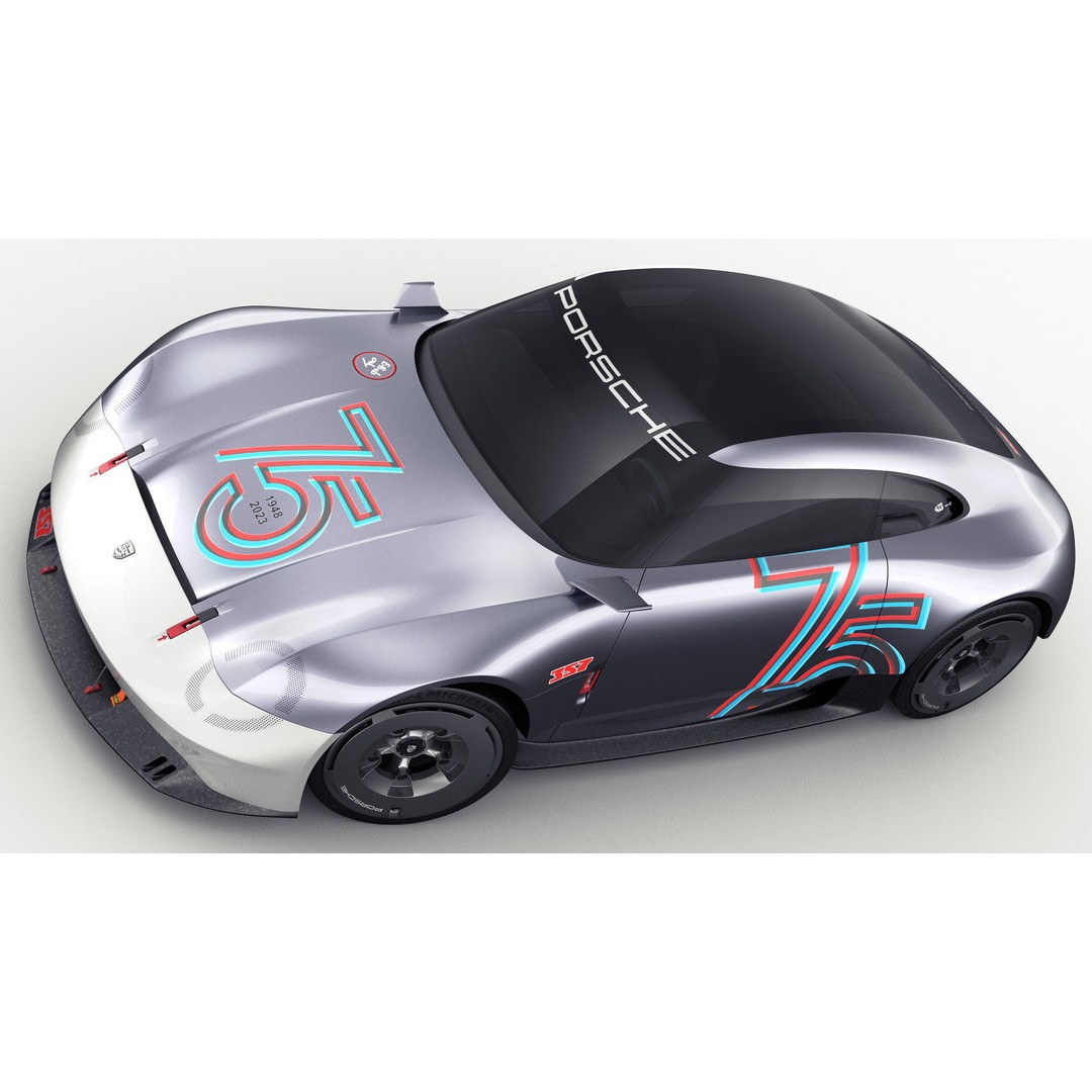 Porsche 357 Vision Concept 2023 3D Model – High Poly Game Asset, FBX, OBJ, Blender - View 12
