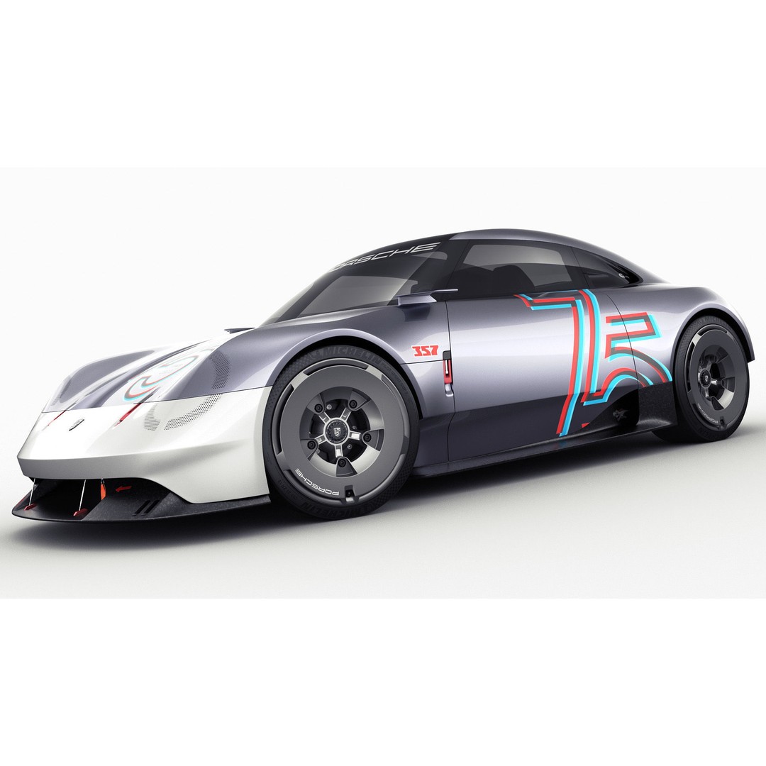 Porsche 357 Vision Concept 2023 3D Model – High Poly Game Asset, FBX, OBJ, Blender - View 15