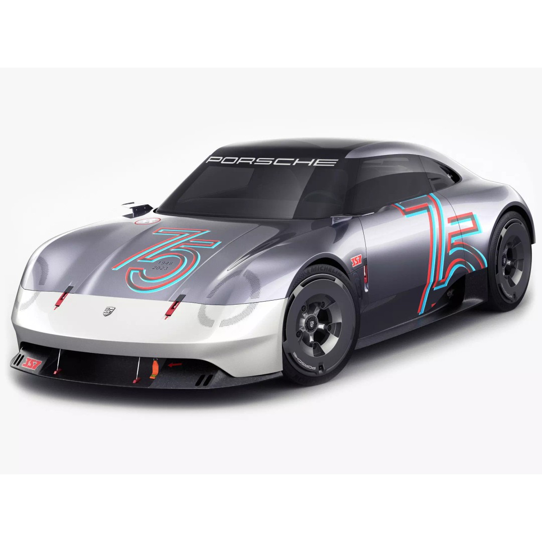 Porsche 357 Vision Concept 2023 3D Model – High Poly Game Asset, FBX, OBJ, Blender - View 2