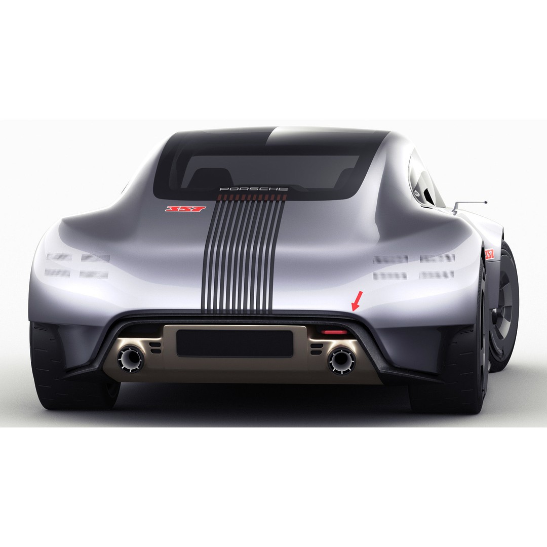 Porsche 357 Vision Concept 2023 3D Model – High Poly Game Asset, FBX, OBJ, Blender - View 20