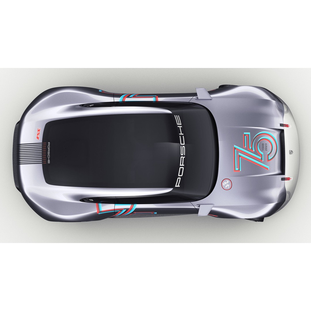 Porsche 357 Vision Concept 2023 3D Model – High Poly Game Asset, FBX, OBJ, Blender - View 21