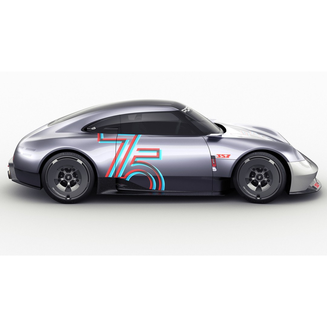 Porsche 357 Vision Concept 2023 3D Model – High Poly Game Asset, FBX, OBJ, Blender - View 7