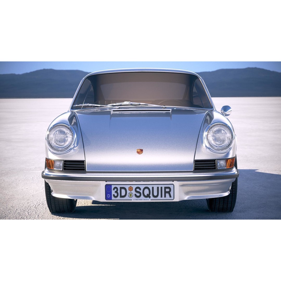 Porsche 911 Carrera RS 1973 3D Model – High Poly Classic Car Asset, FBX, OBJ - View 11