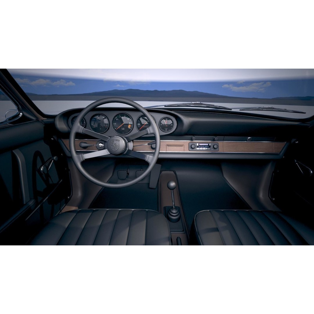Porsche 911 Carrera RS 1973 3D Model – High Poly Classic Car Asset, FBX, OBJ - View 19
