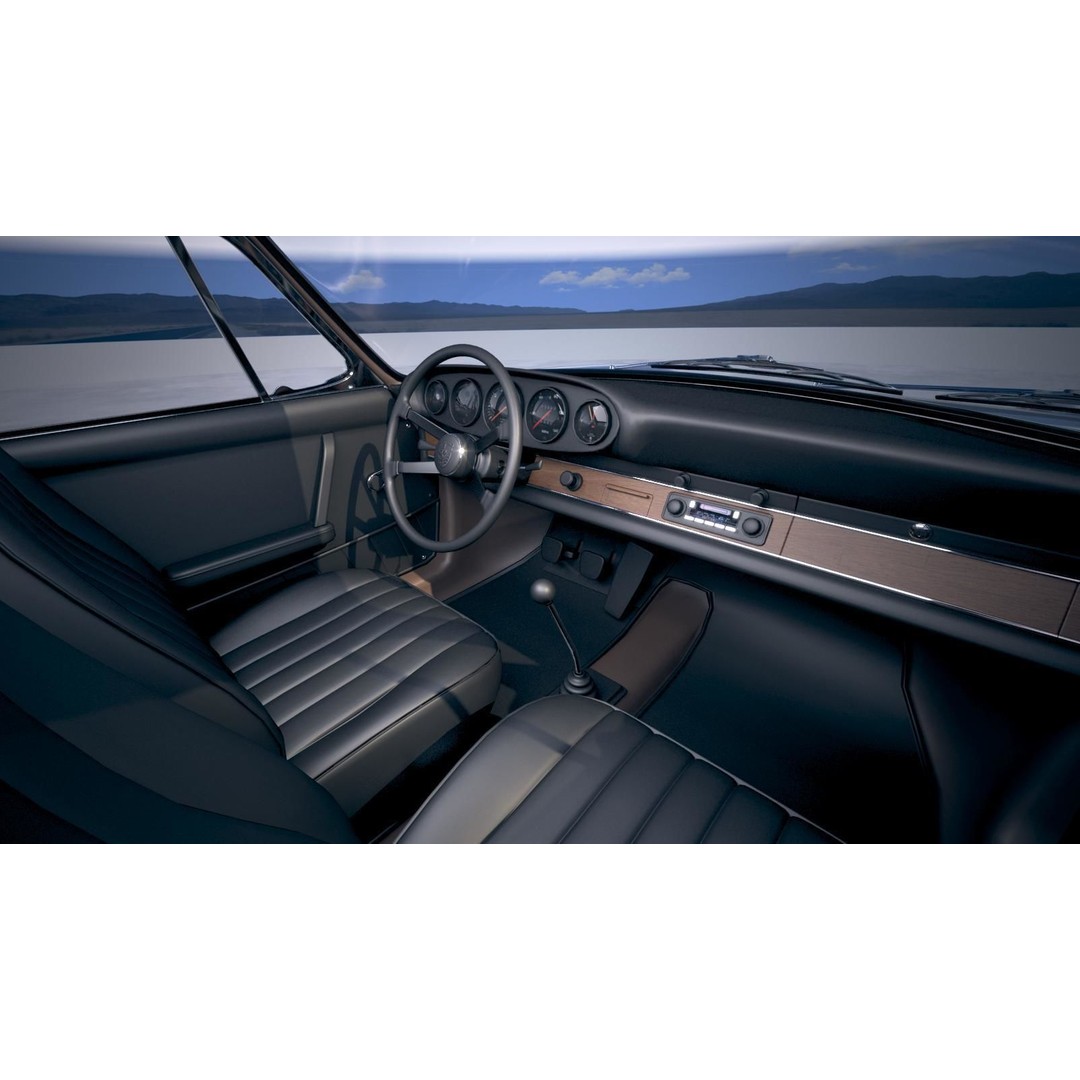 Porsche 911 Carrera RS 1973 3D Model – High Poly Classic Car Asset, FBX, OBJ - View 20