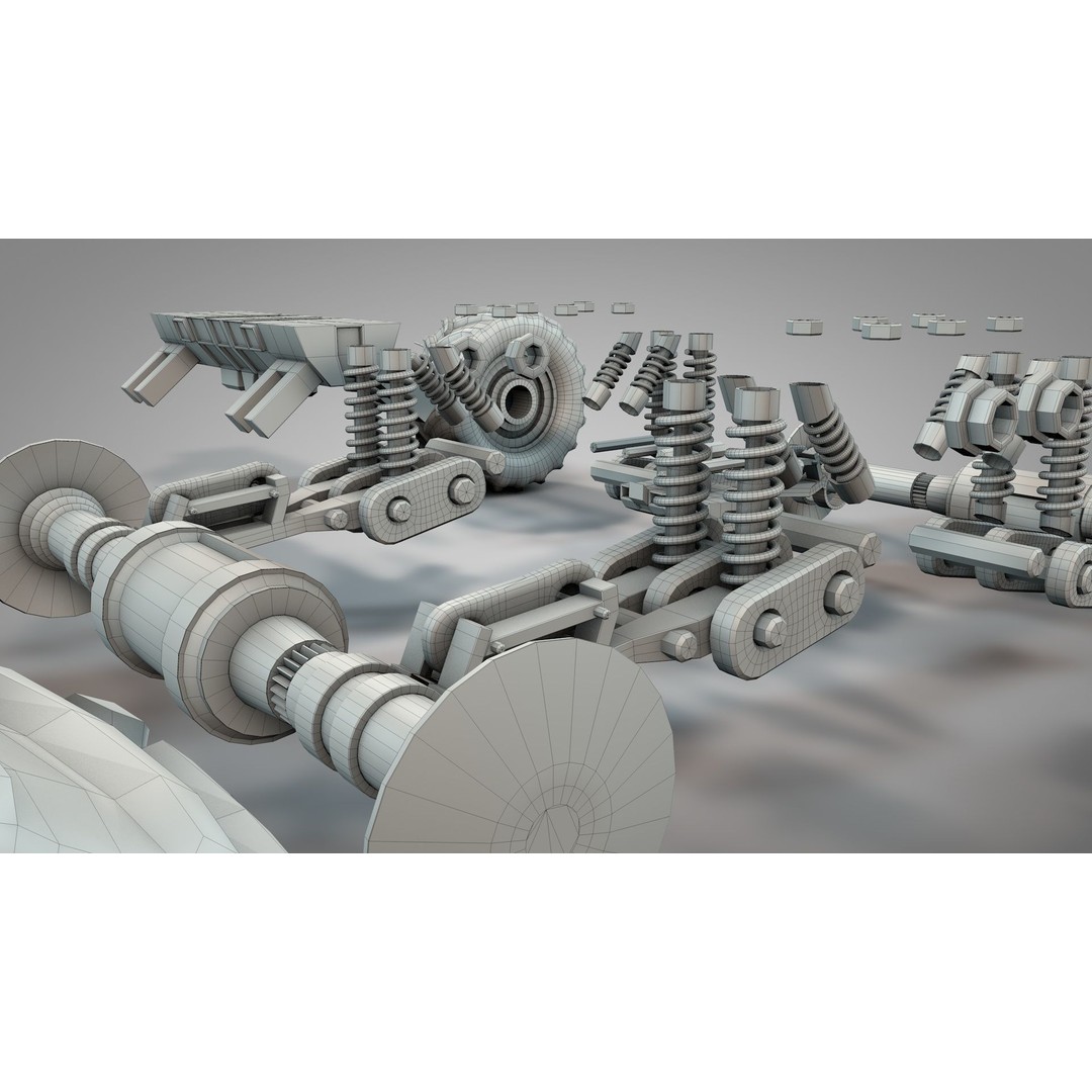 Apocalyptic War Cars 3D Model – High Poly Survival Vehicle, FBX, OBJ - View 19