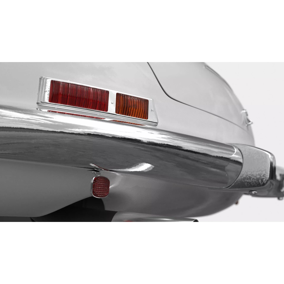 Vintage Collector Sports Car 3D Model – Classic 1950s Gullwing Design, FBX - View 17