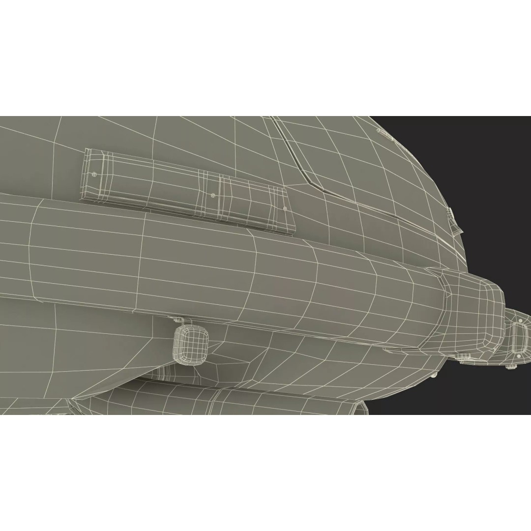 Vintage Collector Sports Car 3D Model – Classic 1950s Gullwing Design, FBX - View 36