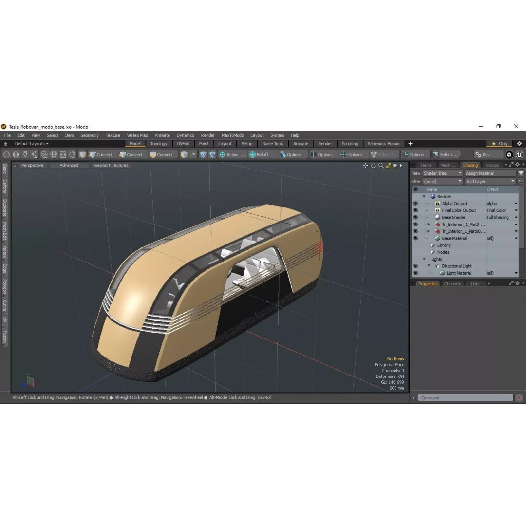 Tesla Robovan 3D Model – High Poly PBR Utility Van for Logistics - View 30