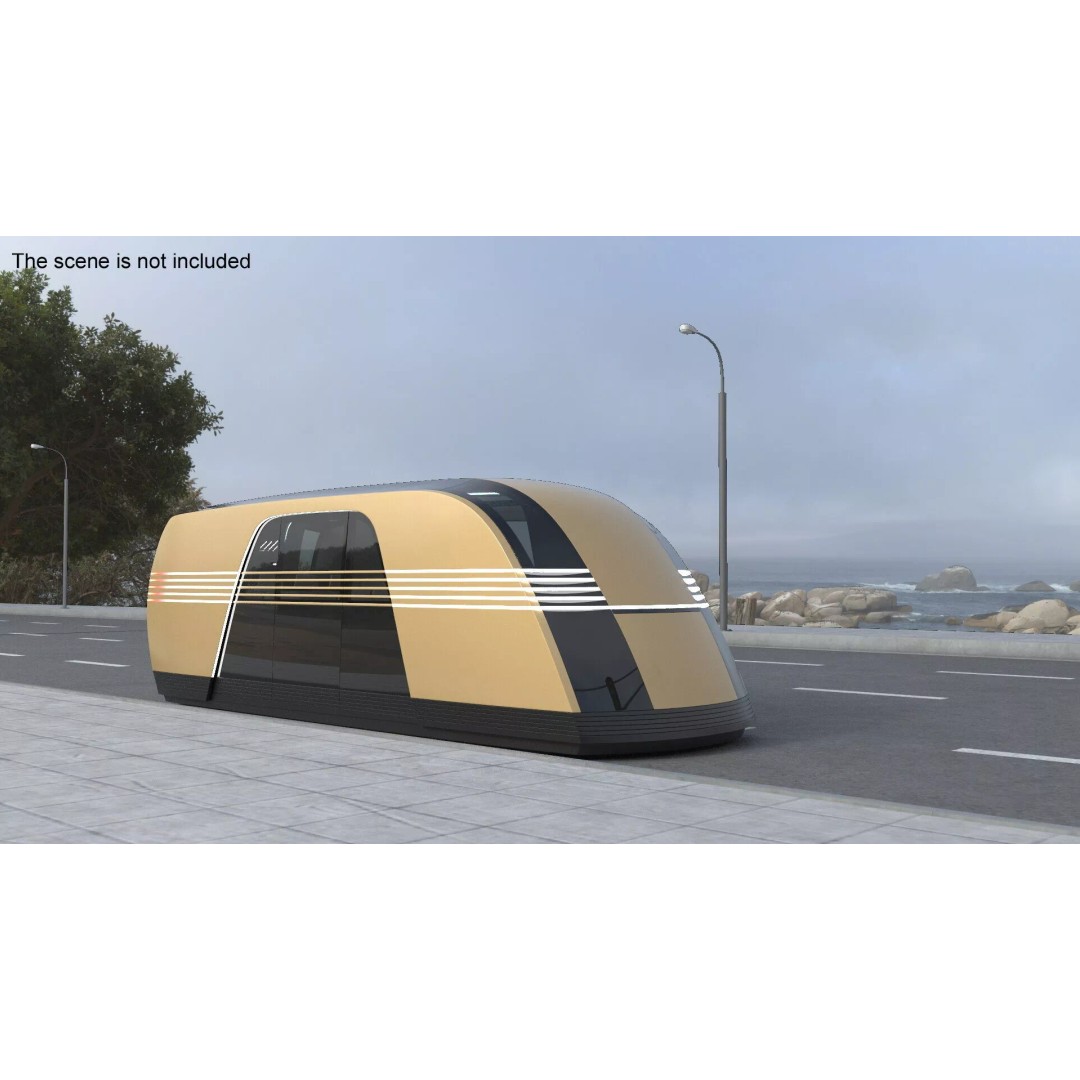 Tesla Robovan 3D Model – High Poly PBR Utility Van for Logistics - View 4