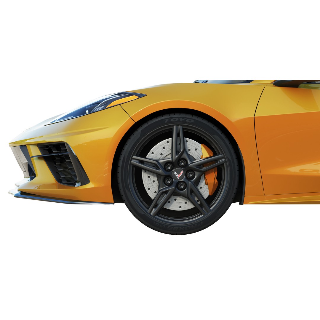 Chevrolet Corvette C8 2020 Stingray 3D Model – High Poly PBR Asset, FBX, OBJ - View 11