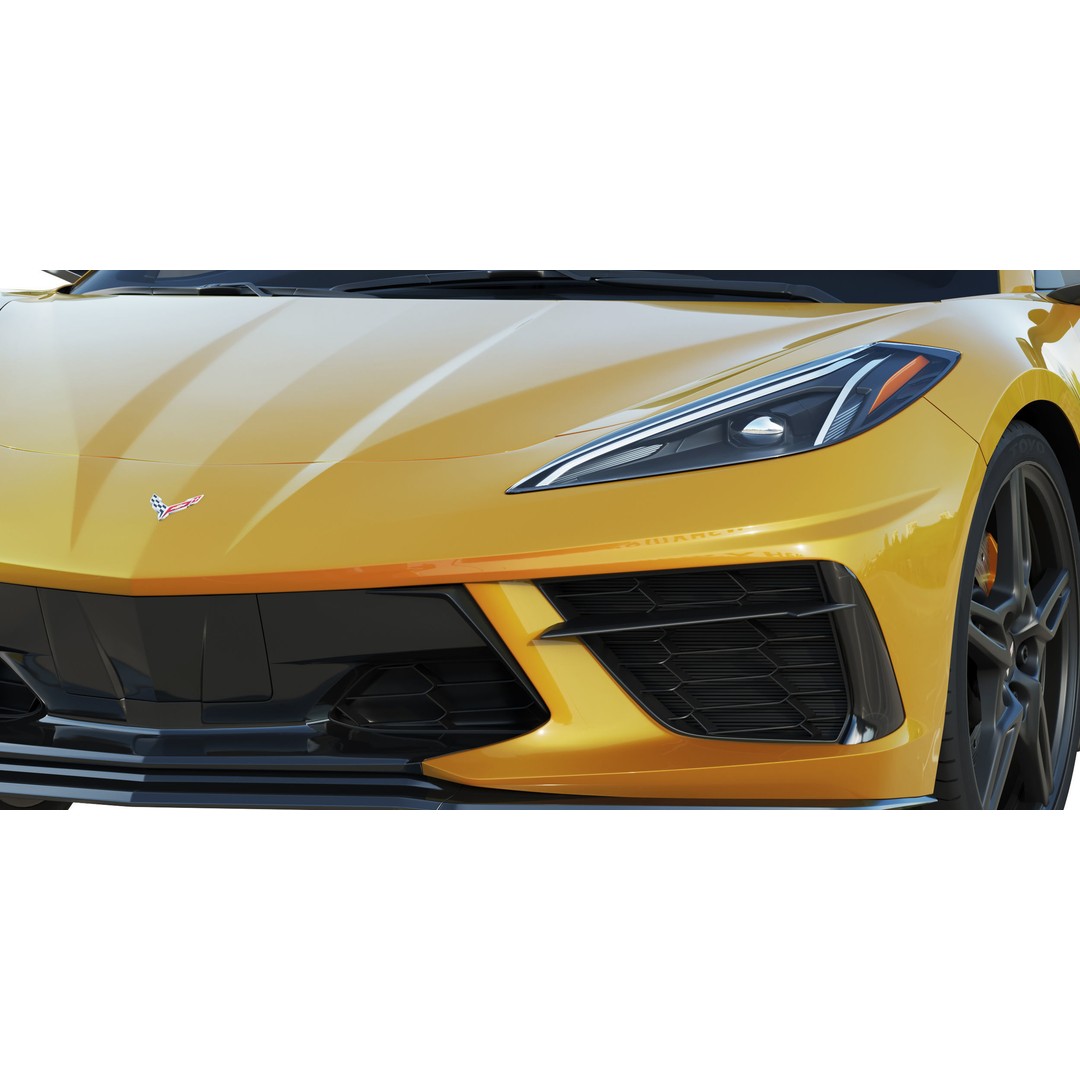 Chevrolet Corvette C8 2020 Stingray 3D Model – High Poly PBR Asset, FBX, OBJ - View 14