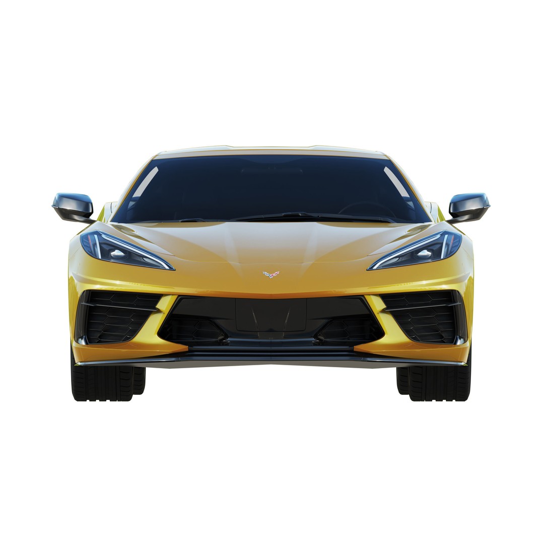 Chevrolet Corvette C8 2020 Stingray 3D Model – High Poly PBR Asset, FBX, OBJ - View 7