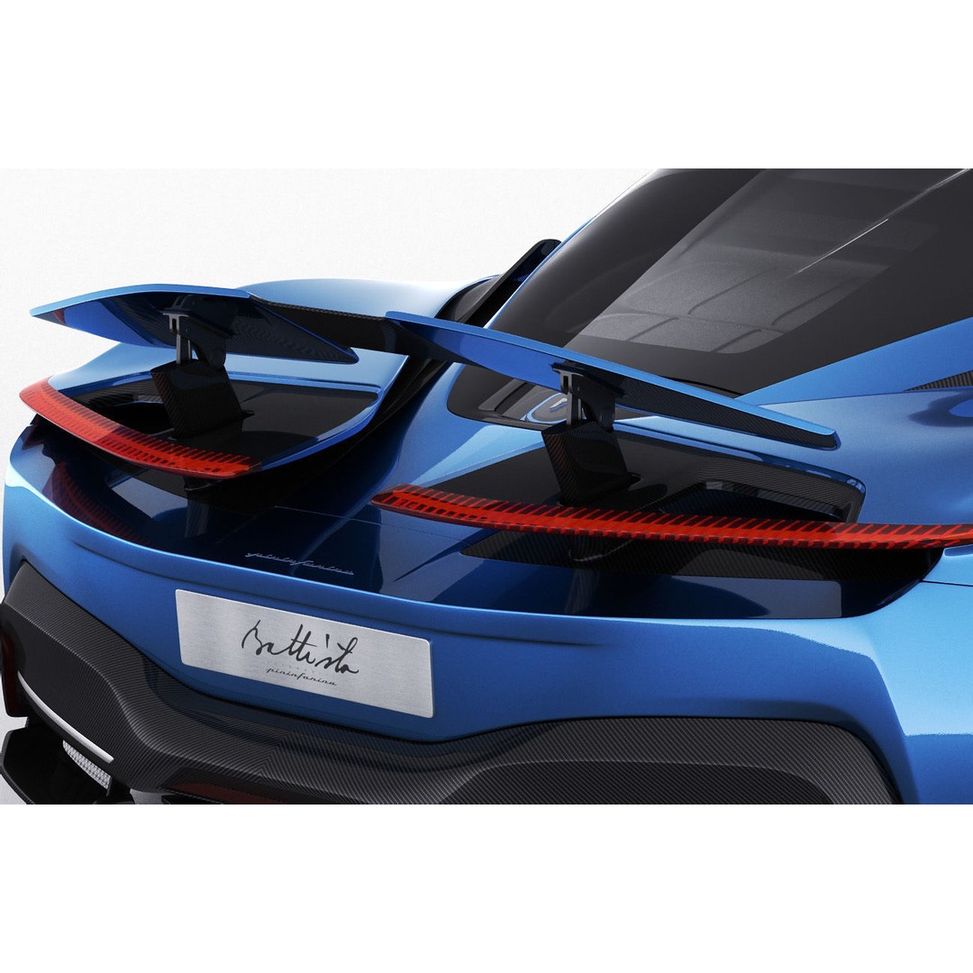 Pininfarina Battista 2019 3D Model – High Poly Sport Car, FBX, OBJ - View 10