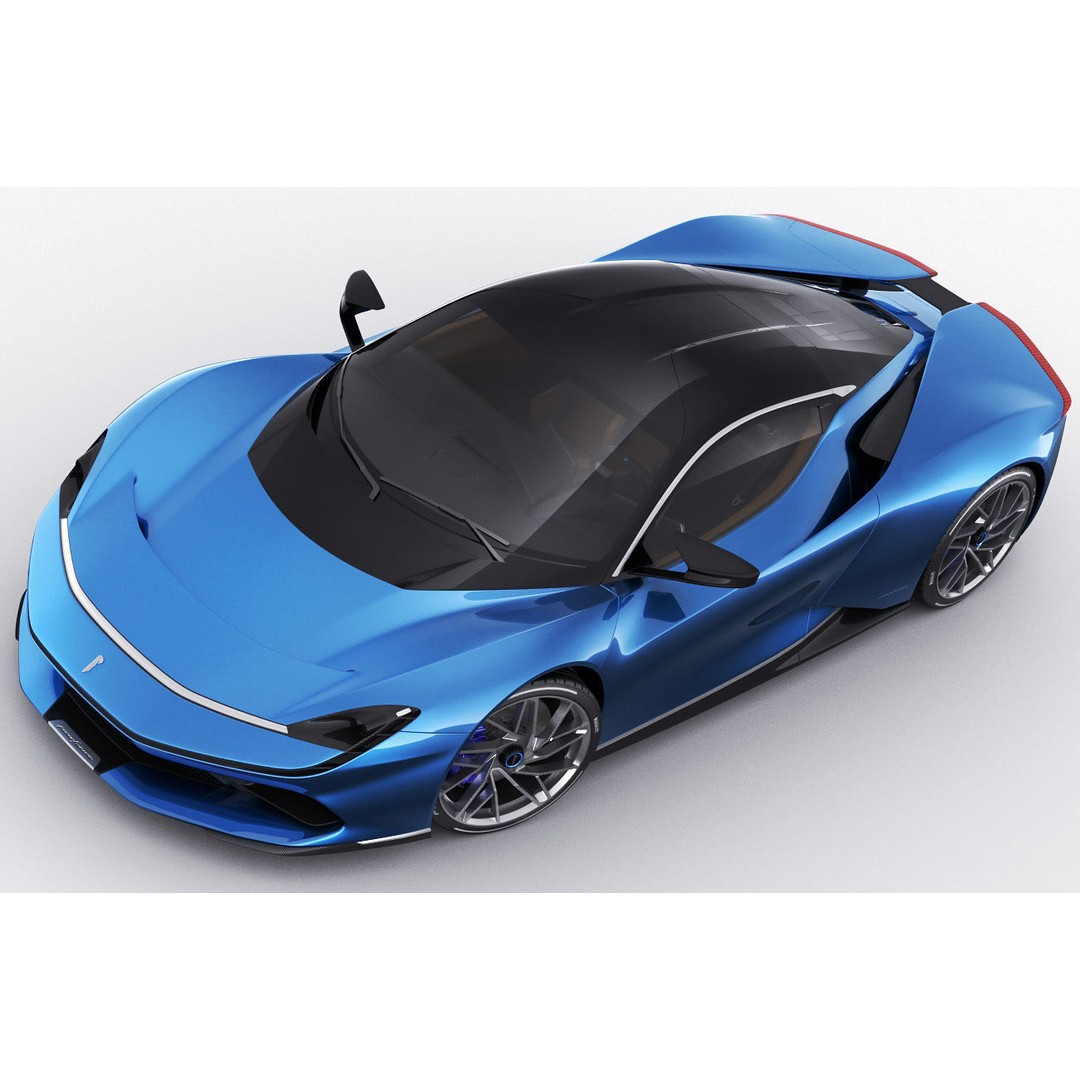 Pininfarina Battista 2019 3D Model – High Poly Sport Car, FBX, OBJ - View 13