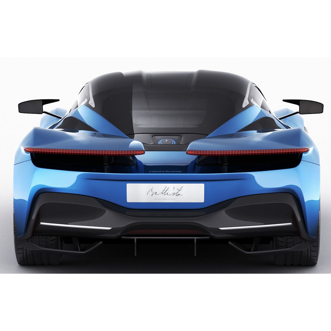 Pininfarina Battista 2019 3D Model – High Poly Sport Car, FBX, OBJ - View 20