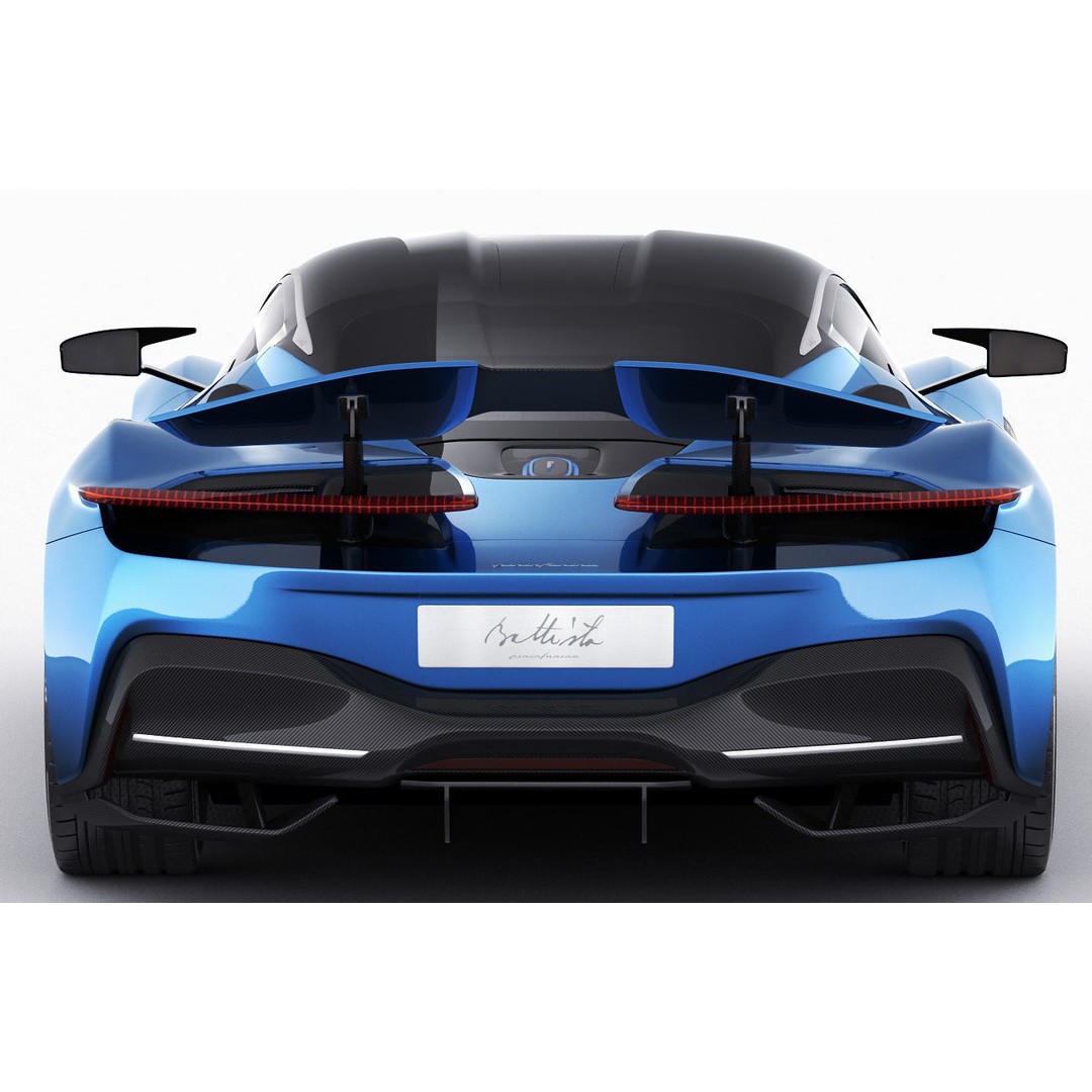 Pininfarina Battista 2019 3D Model – High Poly Sport Car, FBX, OBJ - View 21