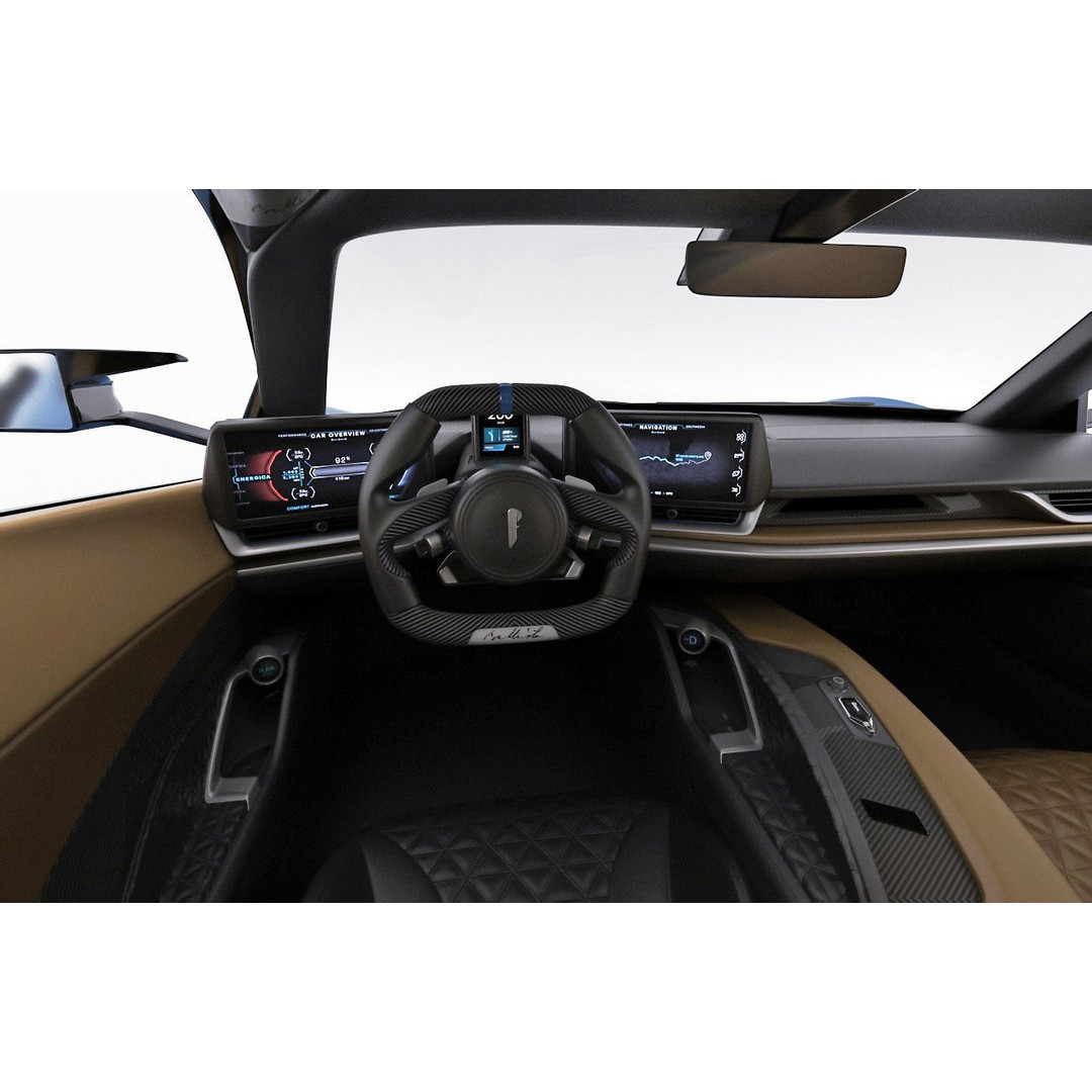 Pininfarina Battista 2019 3D Model – High Poly Sport Car, FBX, OBJ - View 25