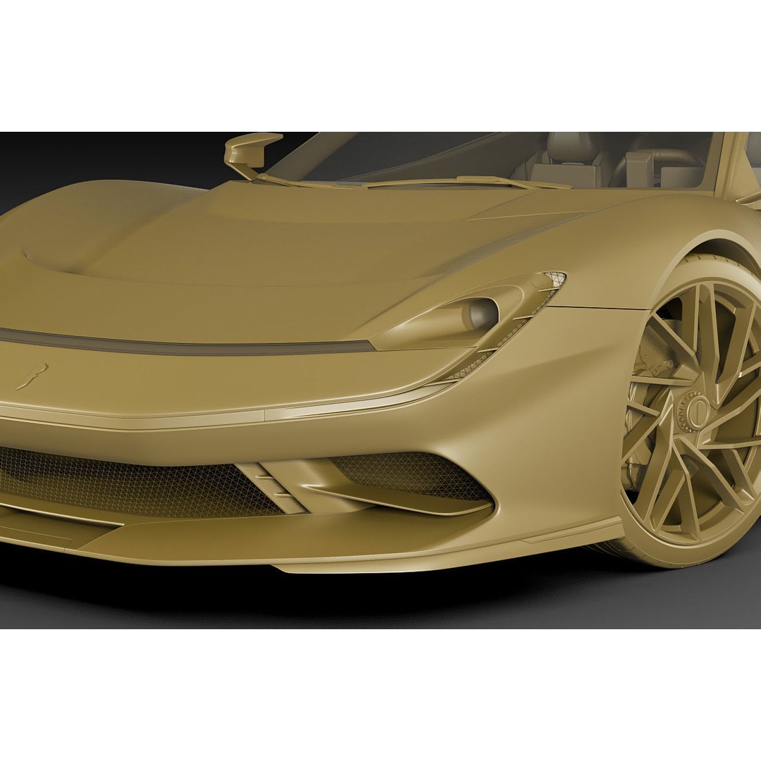 Pininfarina Battista 2019 3D Model – High Poly Sport Car, FBX, OBJ - View 32