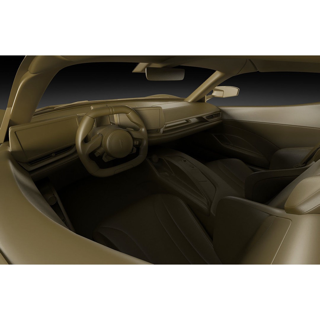 Pininfarina Battista 2019 3D Model – High Poly Sport Car, FBX, OBJ - View 34