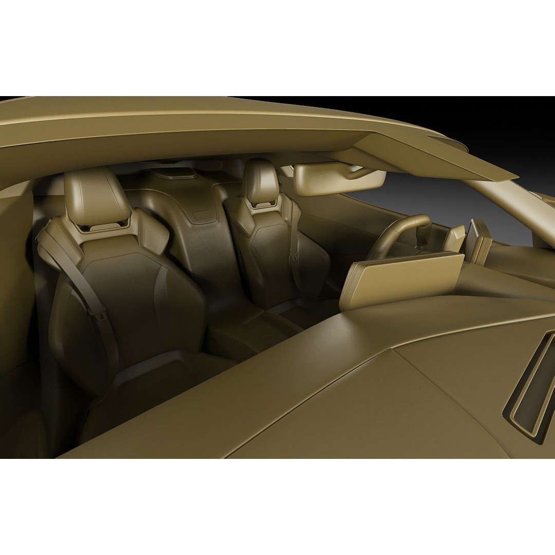 Pininfarina Battista 2019 3D Model – High Poly Sport Car, FBX, OBJ - View 35