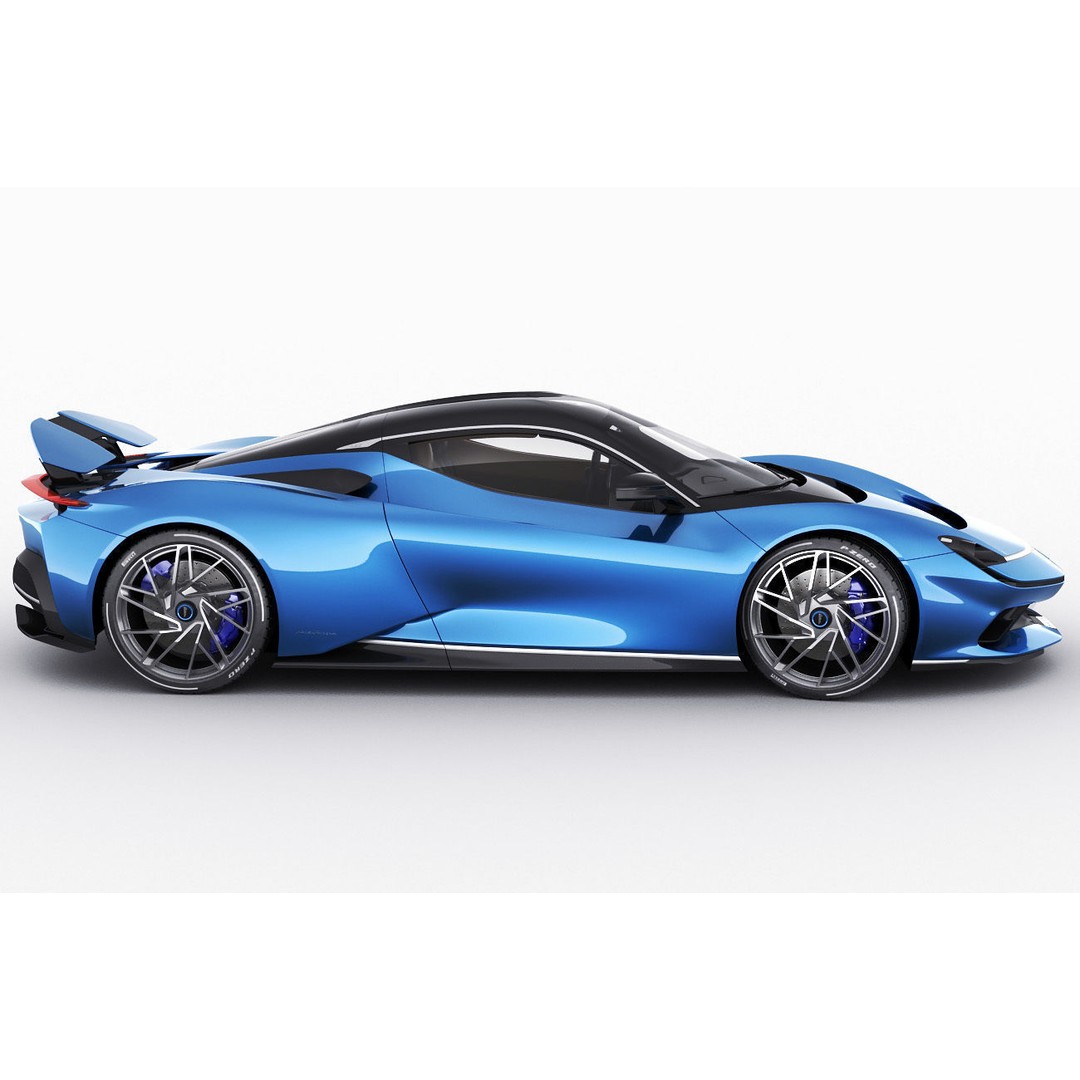 Pininfarina Battista 2019 3D Model – High Poly Sport Car, FBX, OBJ - View 6