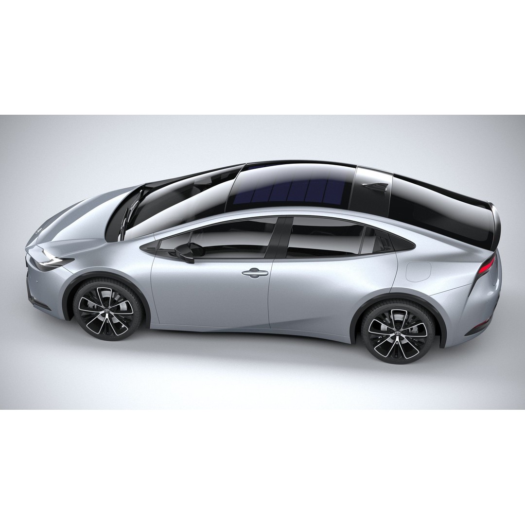 Toyota Prius 2024 3D Model – High Poly Car Asset, FBX, OBJ - View 11