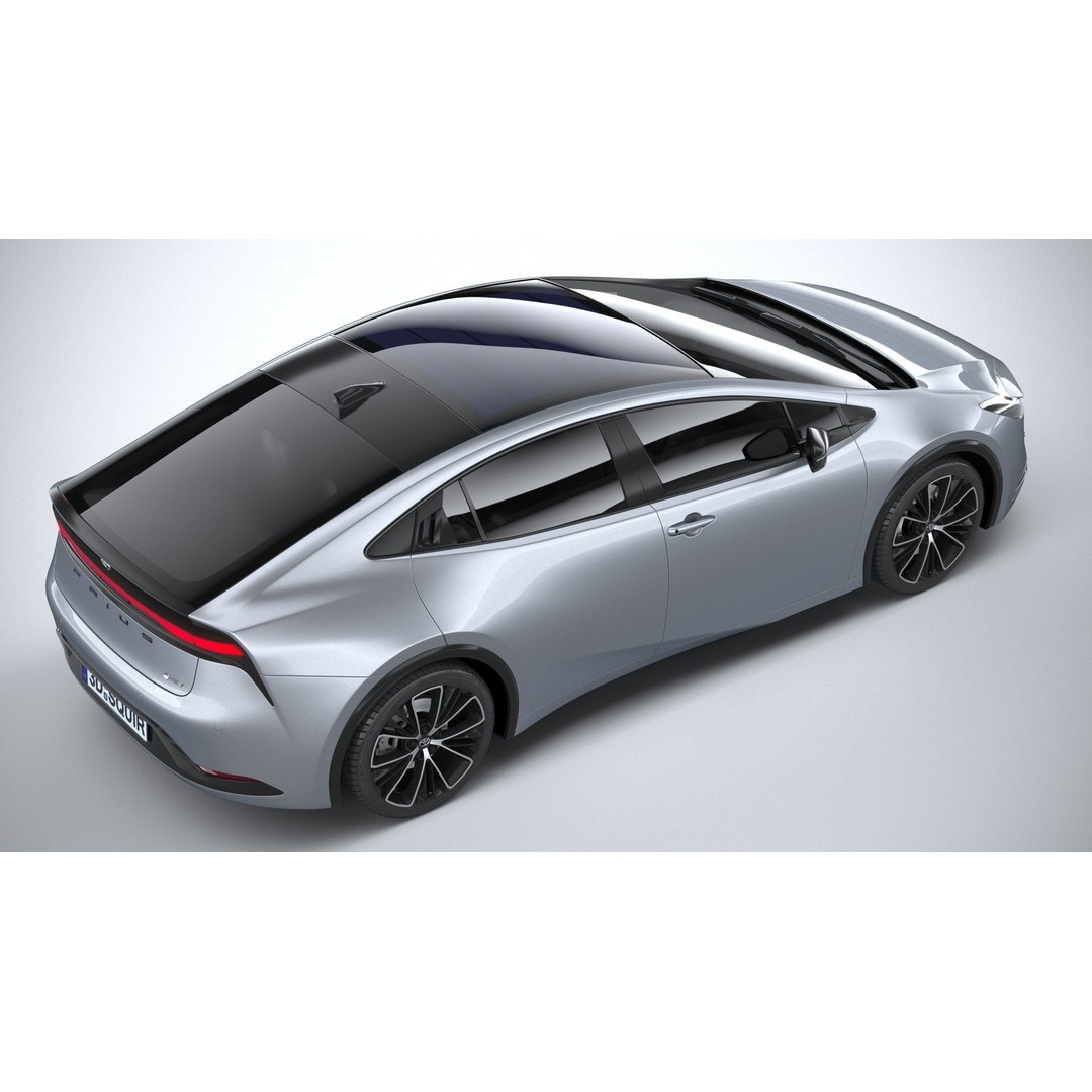 Toyota Prius 2024 3D Model – High Poly Car Asset, FBX, OBJ - View 12