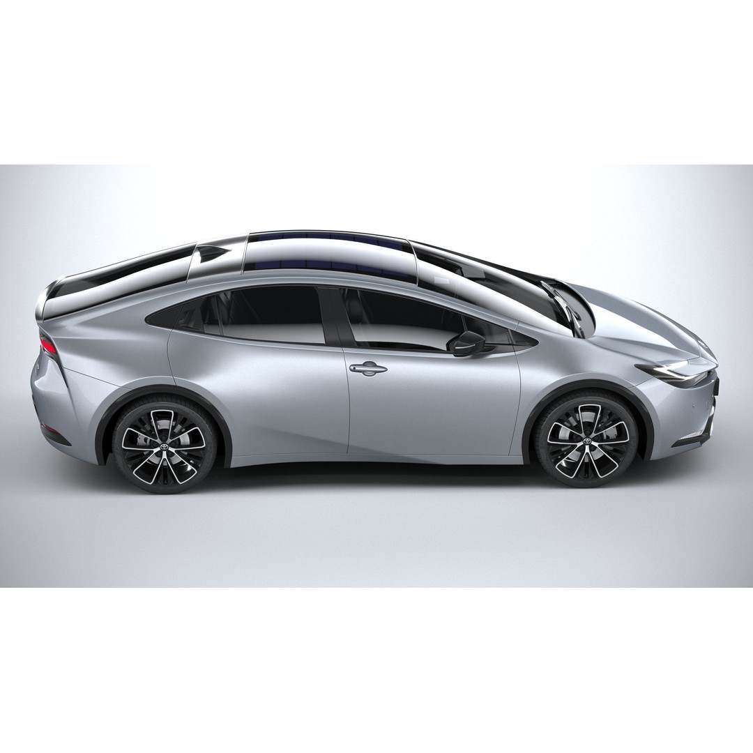 Toyota Prius 2024 3D Model – High Poly Car Asset, FBX, OBJ - View 13