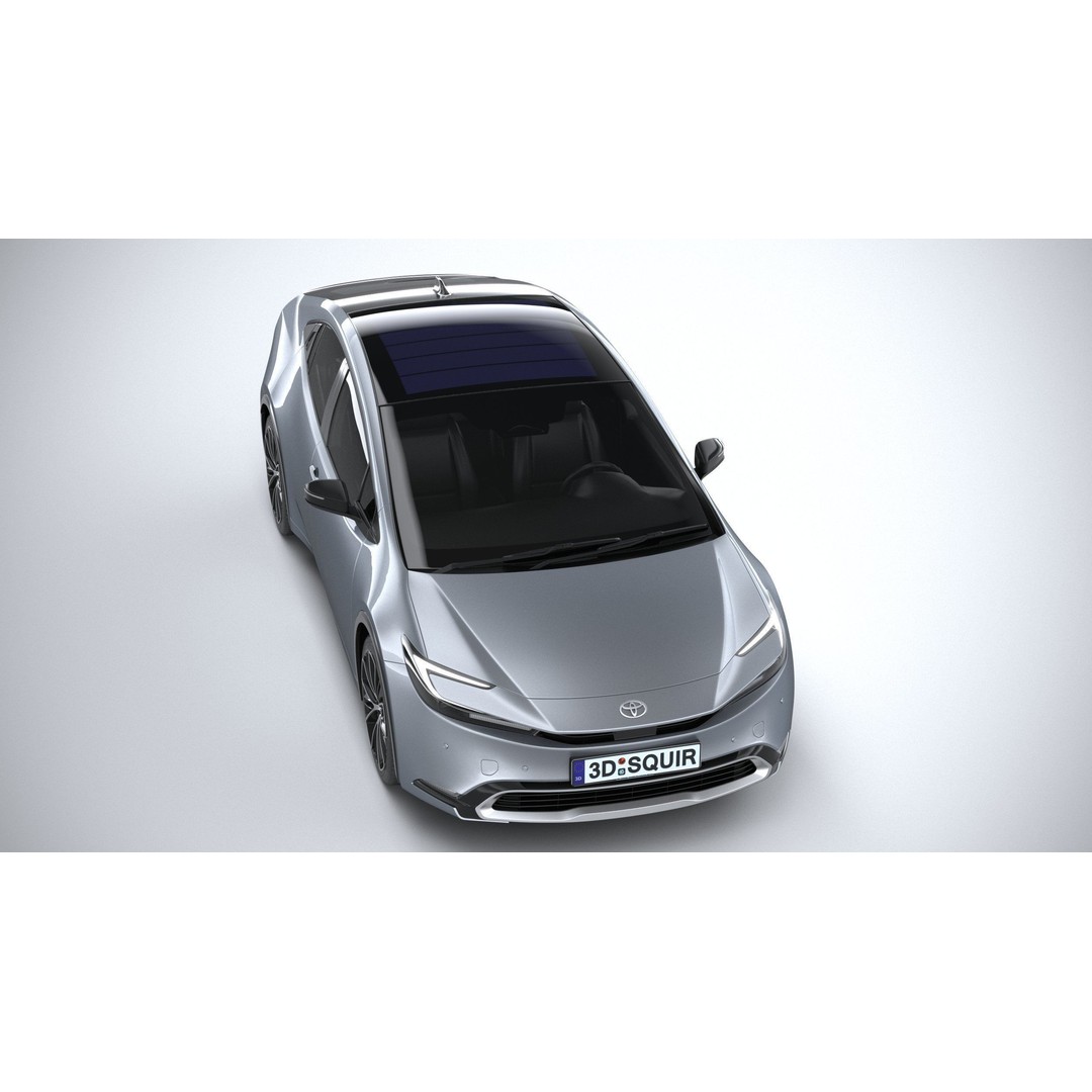 Toyota Prius 2024 3D Model – High Poly Car Asset, FBX, OBJ - View 14