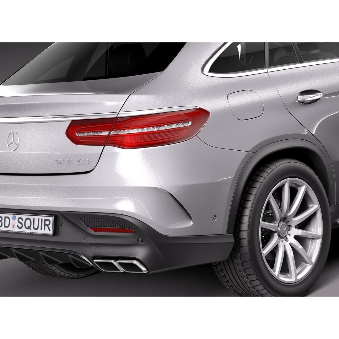 Mercedes-Benz GLE63 AMG Coupe 3D Model – High Poly Game Asset, FBX - View 6