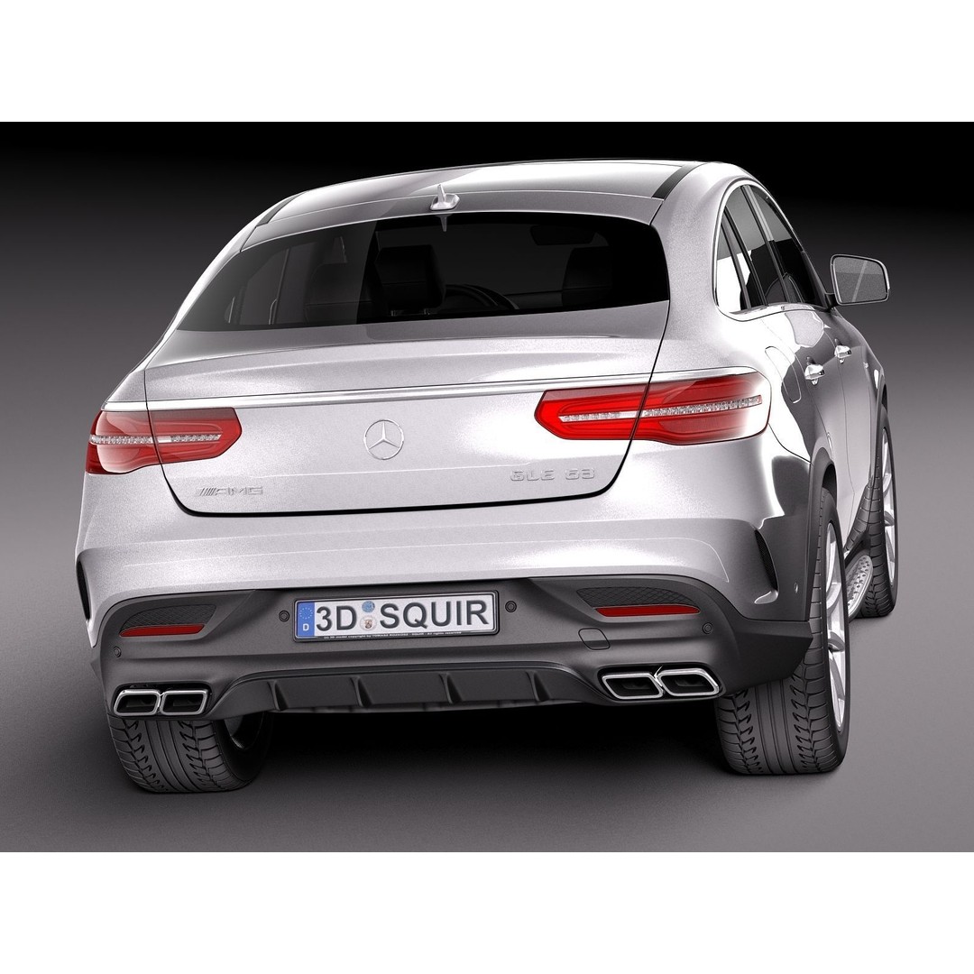 Mercedes-Benz GLE63 AMG Coupe 3D Model – High Poly Game Asset, FBX - View 7