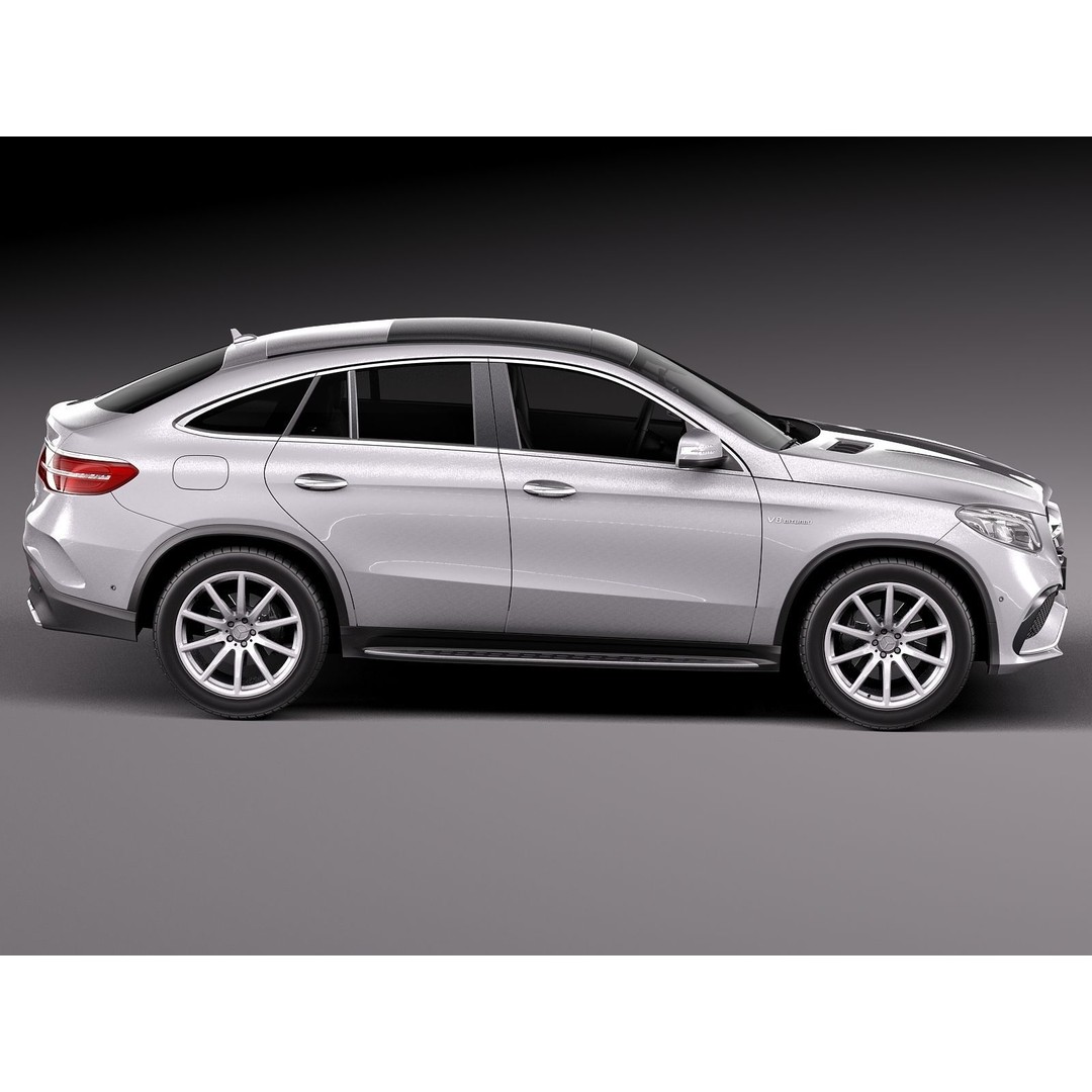 Mercedes-Benz GLE63 AMG Coupe 3D Model – High Poly Game Asset, FBX - View 8