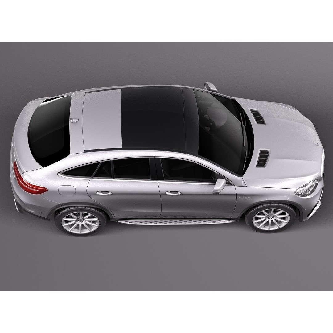 Mercedes-Benz GLE63 AMG Coupe 3D Model – High Poly Game Asset, FBX - View 9