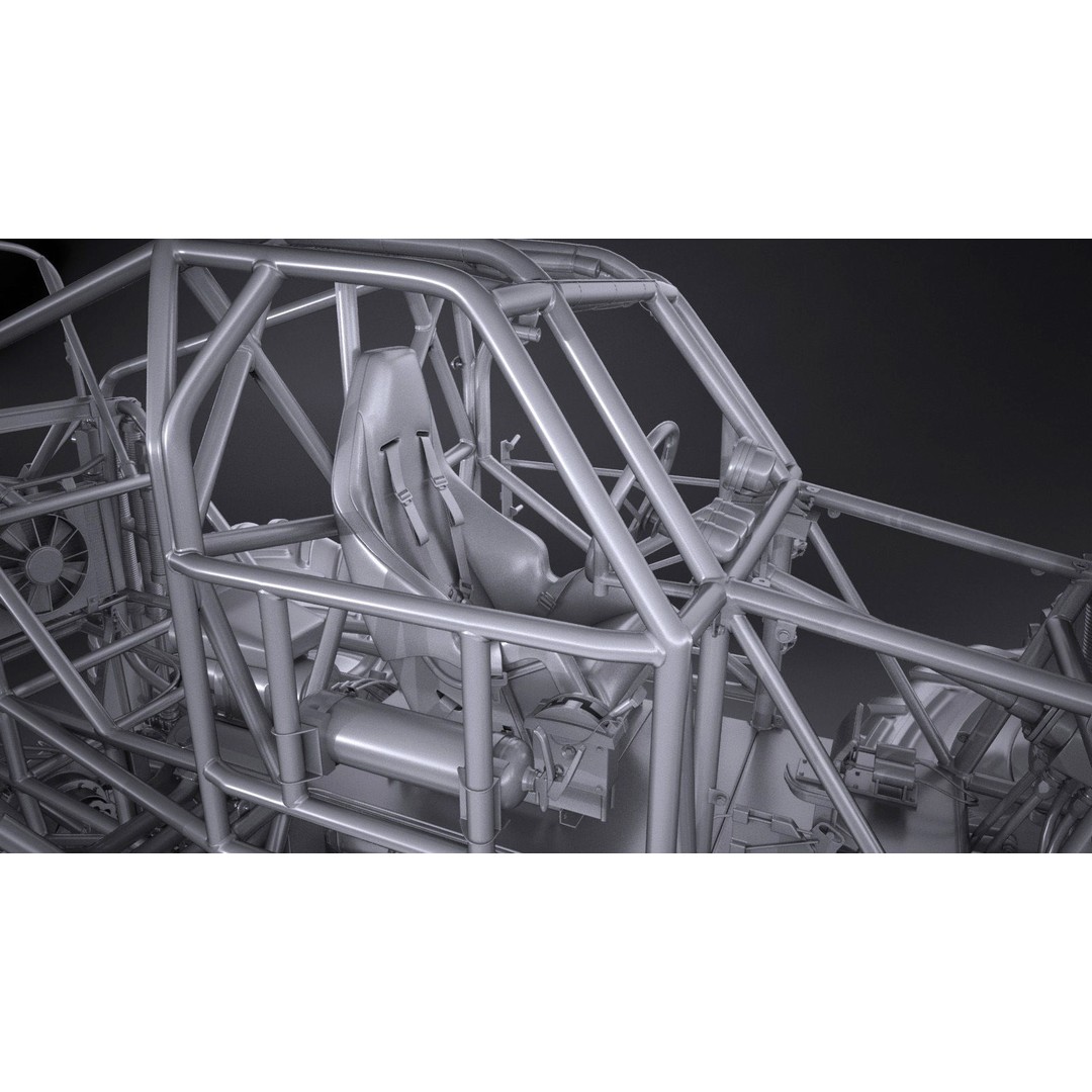 Grave Digger Monster Truck 3D Model – High Poly Game Asset, FBX, OBJ - View 37
