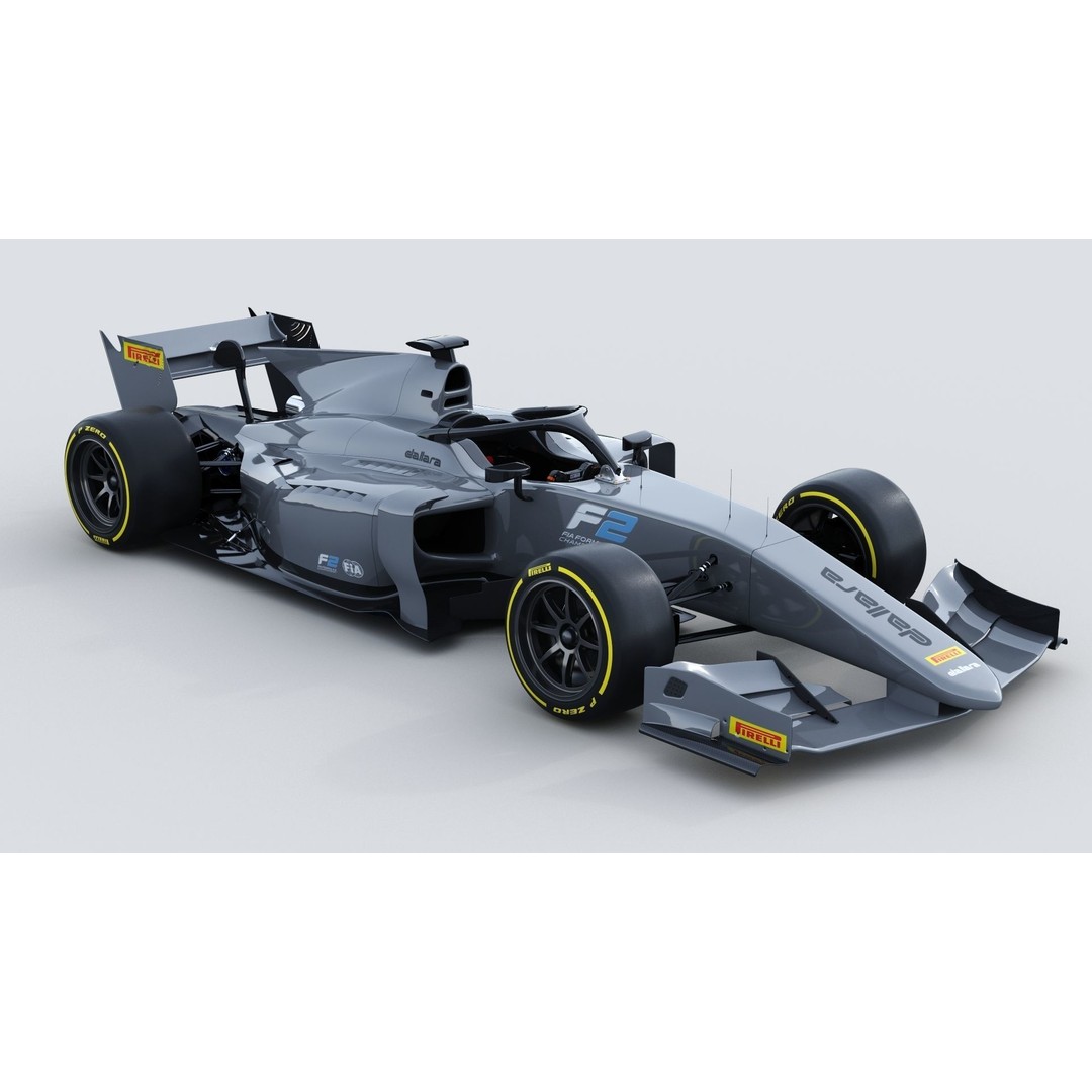 Dallara F2 2022 3D Model – High Poly Racing Car Asset, FBX, OBJ - View 10