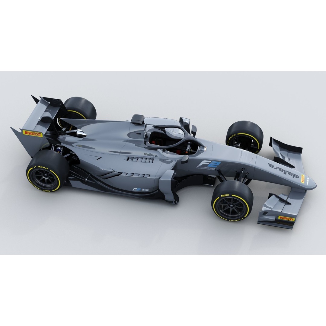 Dallara F2 2022 3D Model – High Poly Racing Car Asset, FBX, OBJ - View 12