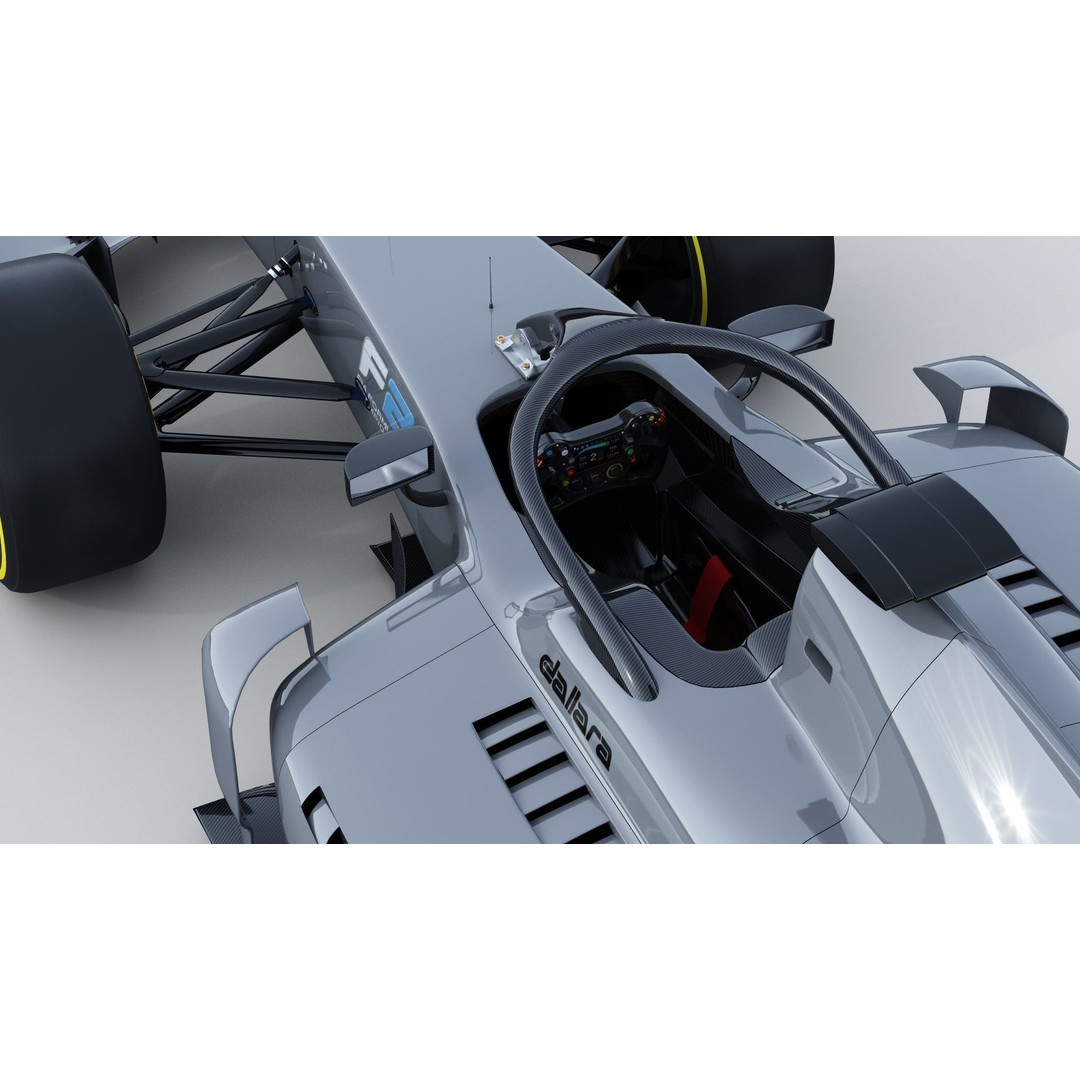 Dallara F2 2022 3D Model – High Poly Racing Car Asset, FBX, OBJ - View 14