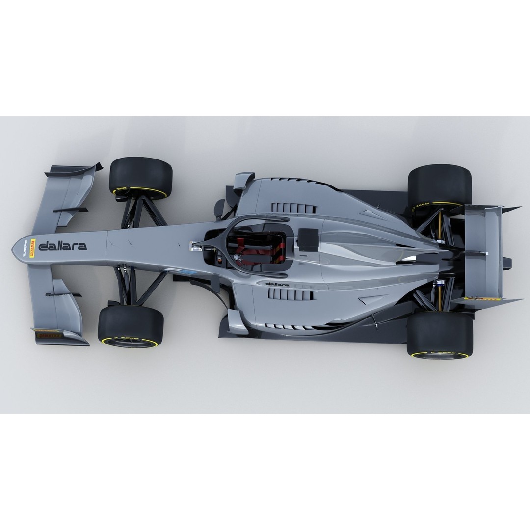 Dallara F2 2022 3D Model – High Poly Racing Car Asset, FBX, OBJ - View 15