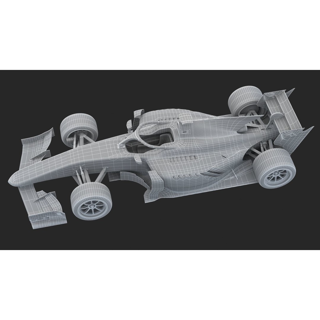 Dallara F2 2022 3D Model – High Poly Racing Car Asset, FBX, OBJ - View 24