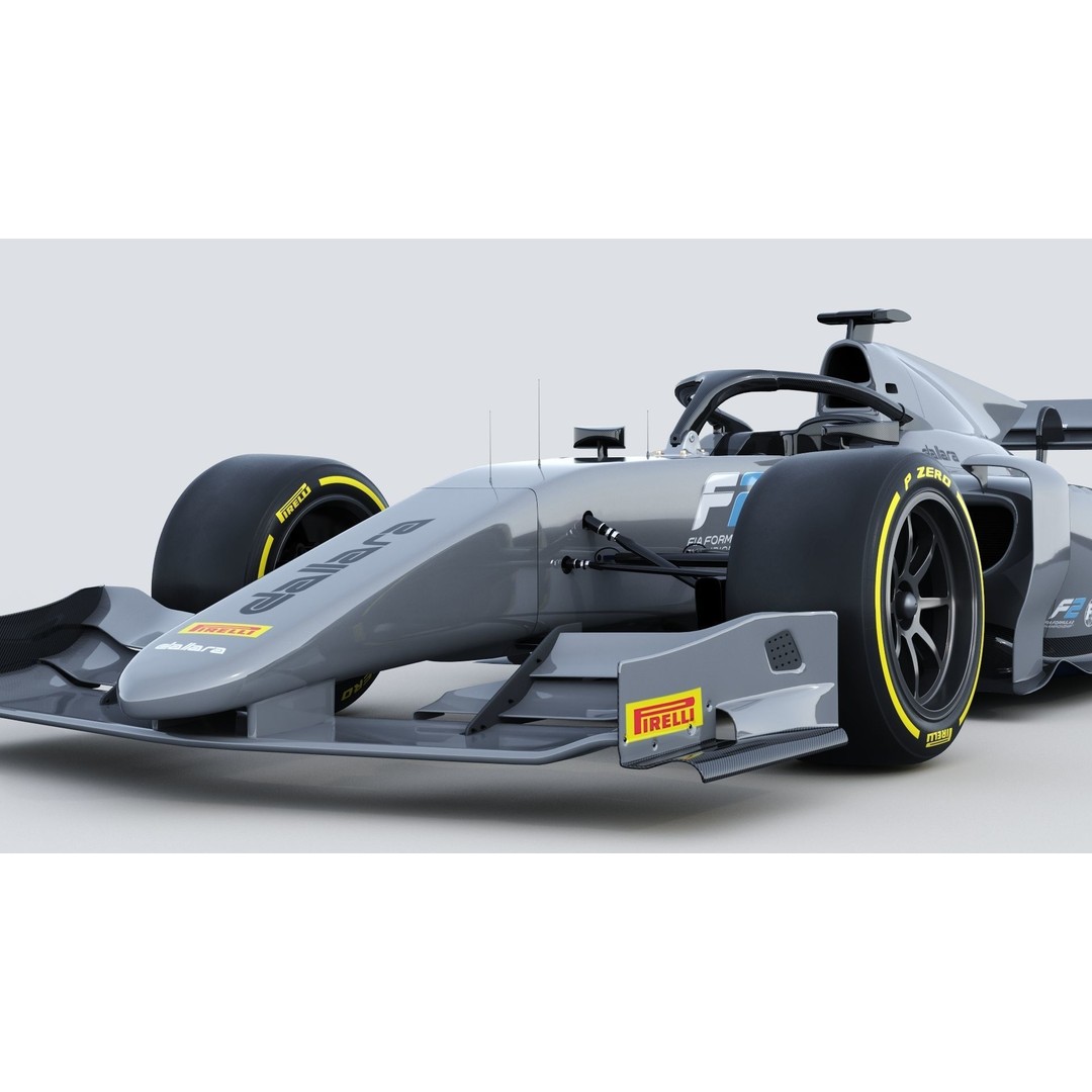 Dallara F2 2022 3D Model – High Poly Racing Car Asset, FBX, OBJ - View 4