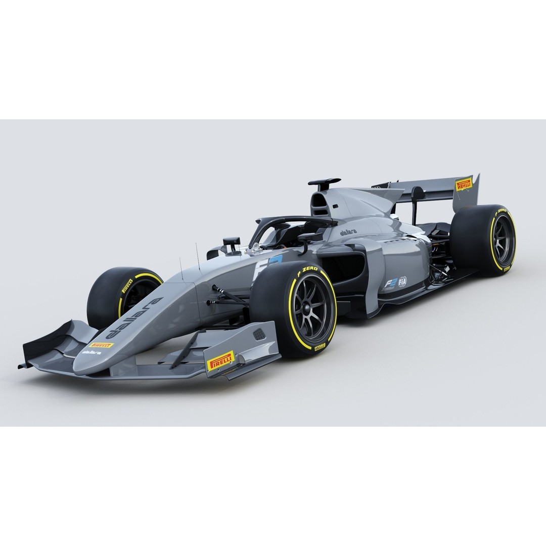 Dallara F2 2022 3D Model – High Poly Racing Car Asset, FBX, OBJ - View 5