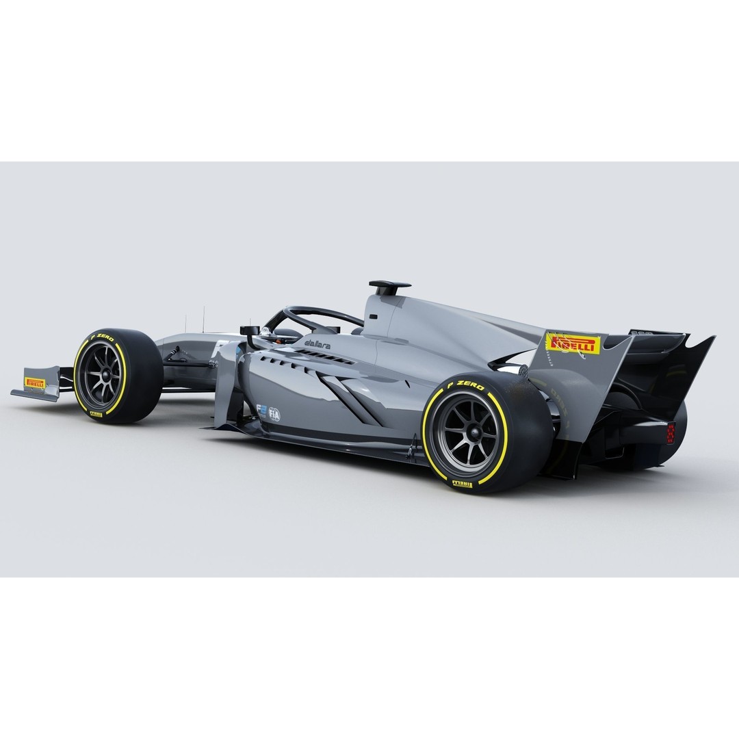 Dallara F2 2022 3D Model – High Poly Racing Car Asset, FBX, OBJ - View 6