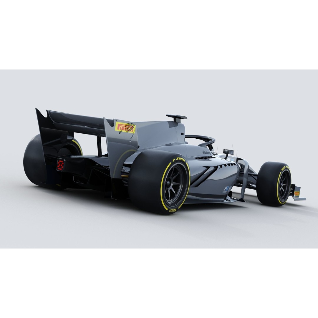 Dallara F2 2022 3D Model – High Poly Racing Car Asset, FBX, OBJ - View 7