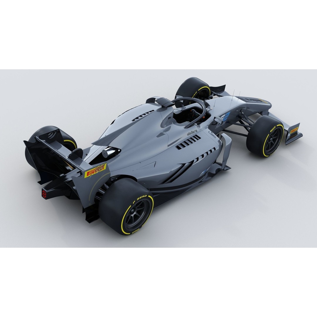 Dallara F2 2022 3D Model – High Poly Racing Car Asset, FBX, OBJ - View 8
